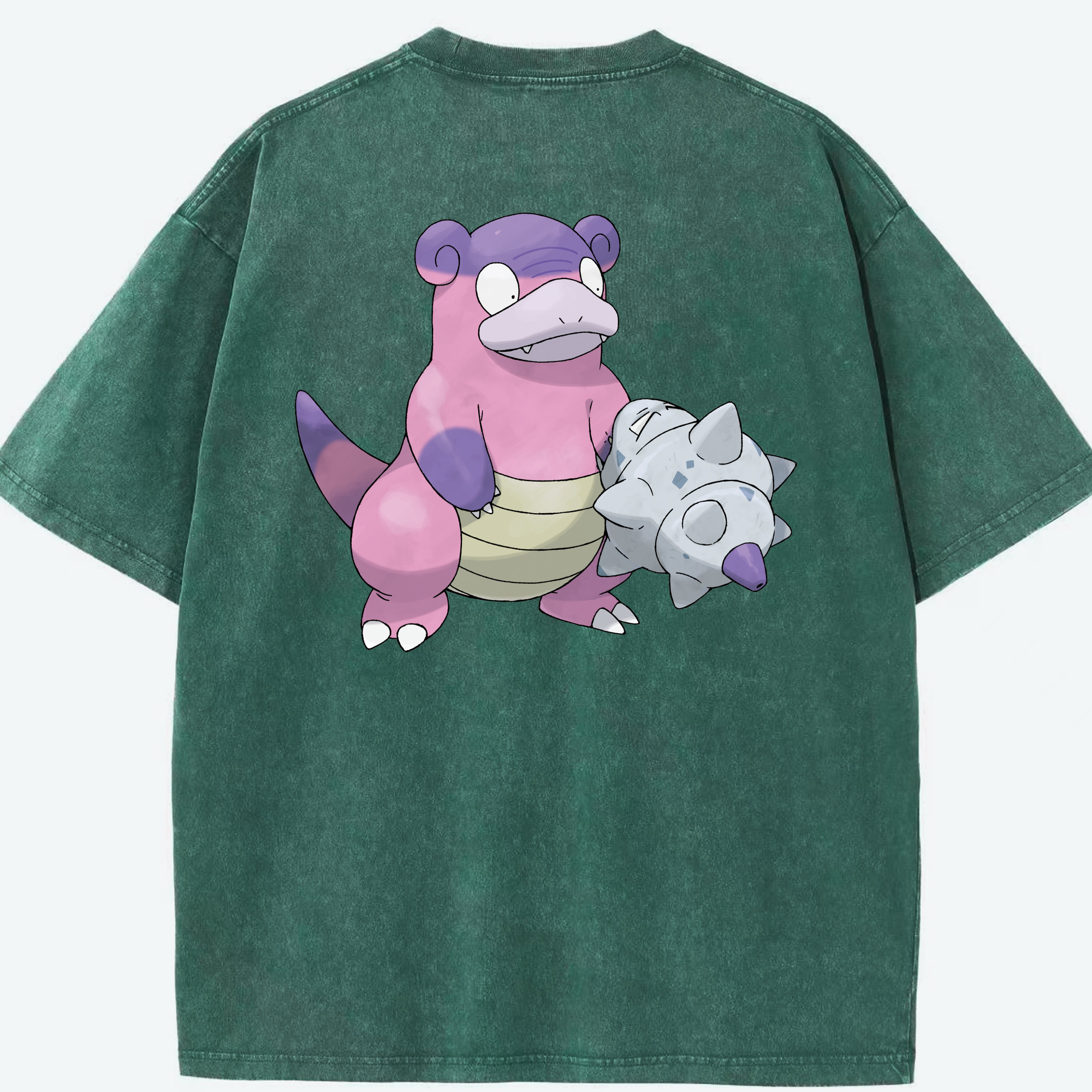 （画像用） ポケットモンスター Pokémon 綿100% ヴィンテージ風 半袖Tシャツ（背面プリント）